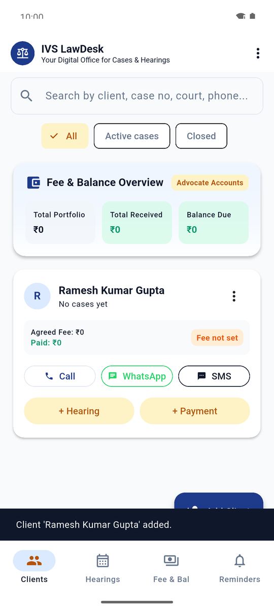 Save the client