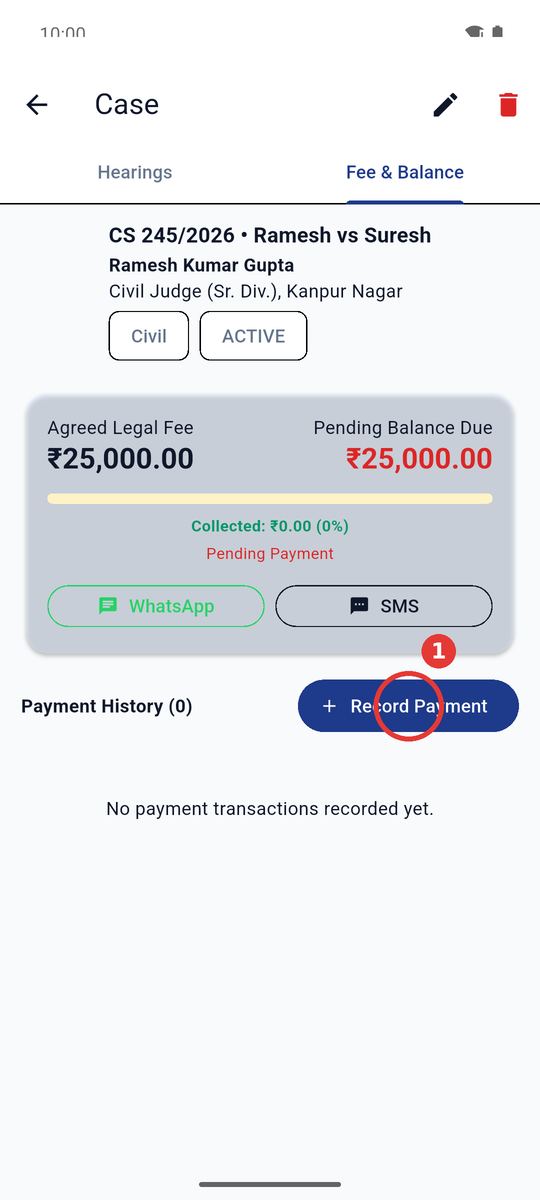 Record Payment