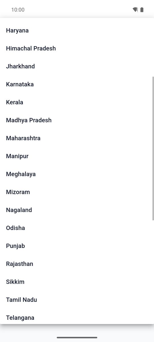 Choose your State